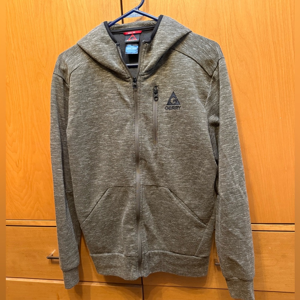 Gerry’s Men's Zip-Up Sweater in Olive Green